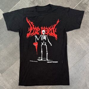 Men's Black Skeleton The Used Graphic T-Shirt